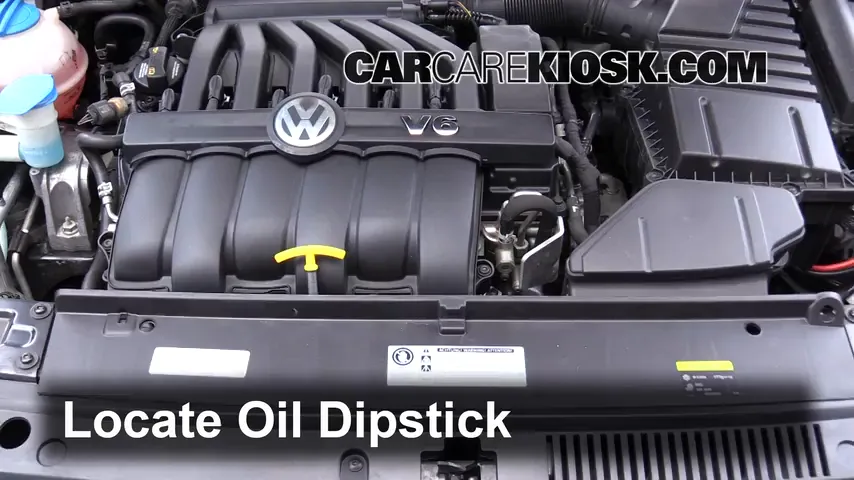 2015 Volkswagen Passat SEL Premium 3.6L V6 Oil Check Oil Level